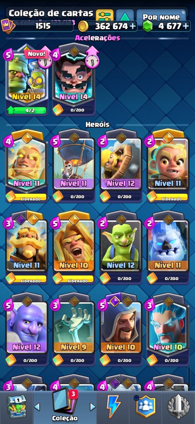 CONTA CLASH ROYALE ARENA 25