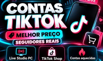 Conta TikTok Aquecida | Live Studio e TikTok Shop c/ Entrega Rápida!