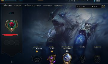 Conta lol unranked lv 30 liberada ranked upada 100% a mao