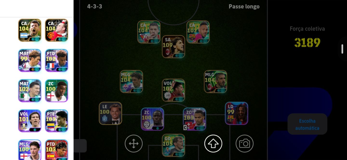 Conta iniciante Braba efootball mobile