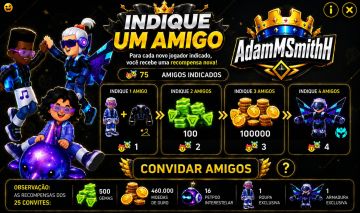 Pkxd 25 Convites | Todas Recompensas | Melhor Preço