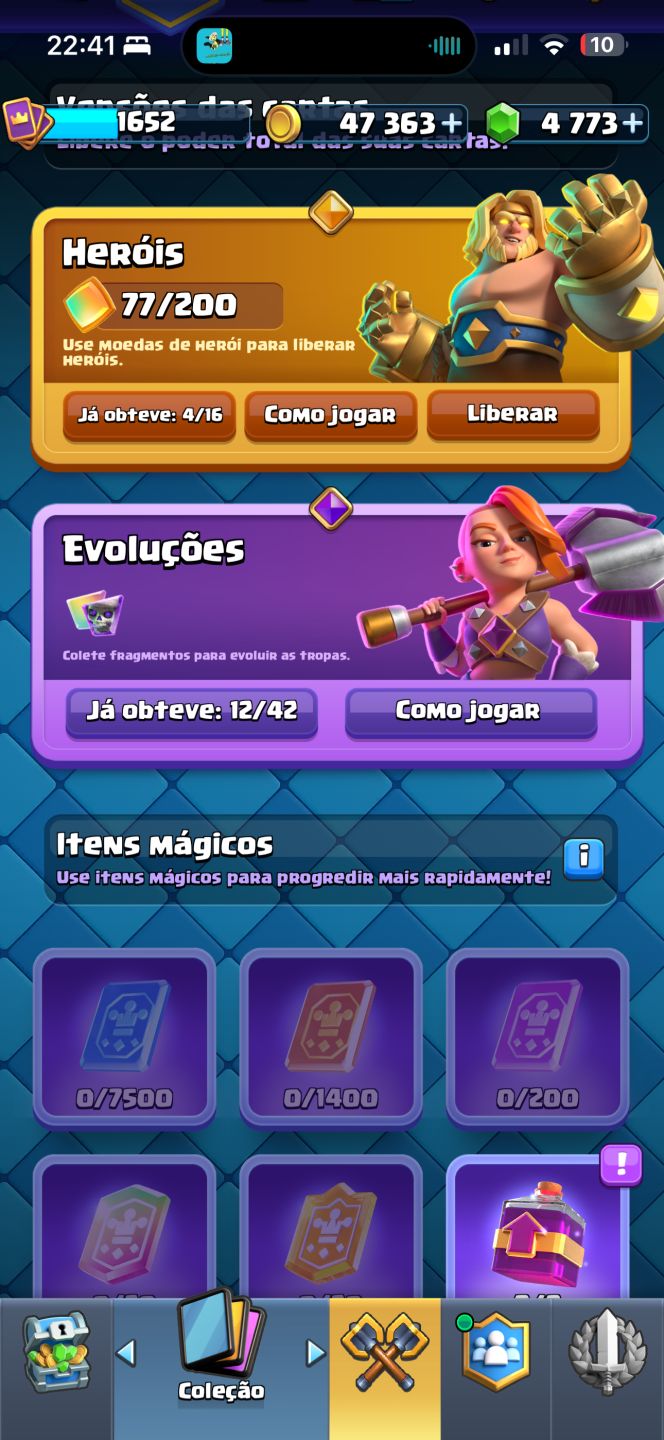 CONTA CLASH ROYALE 13.000 TROFÉUS