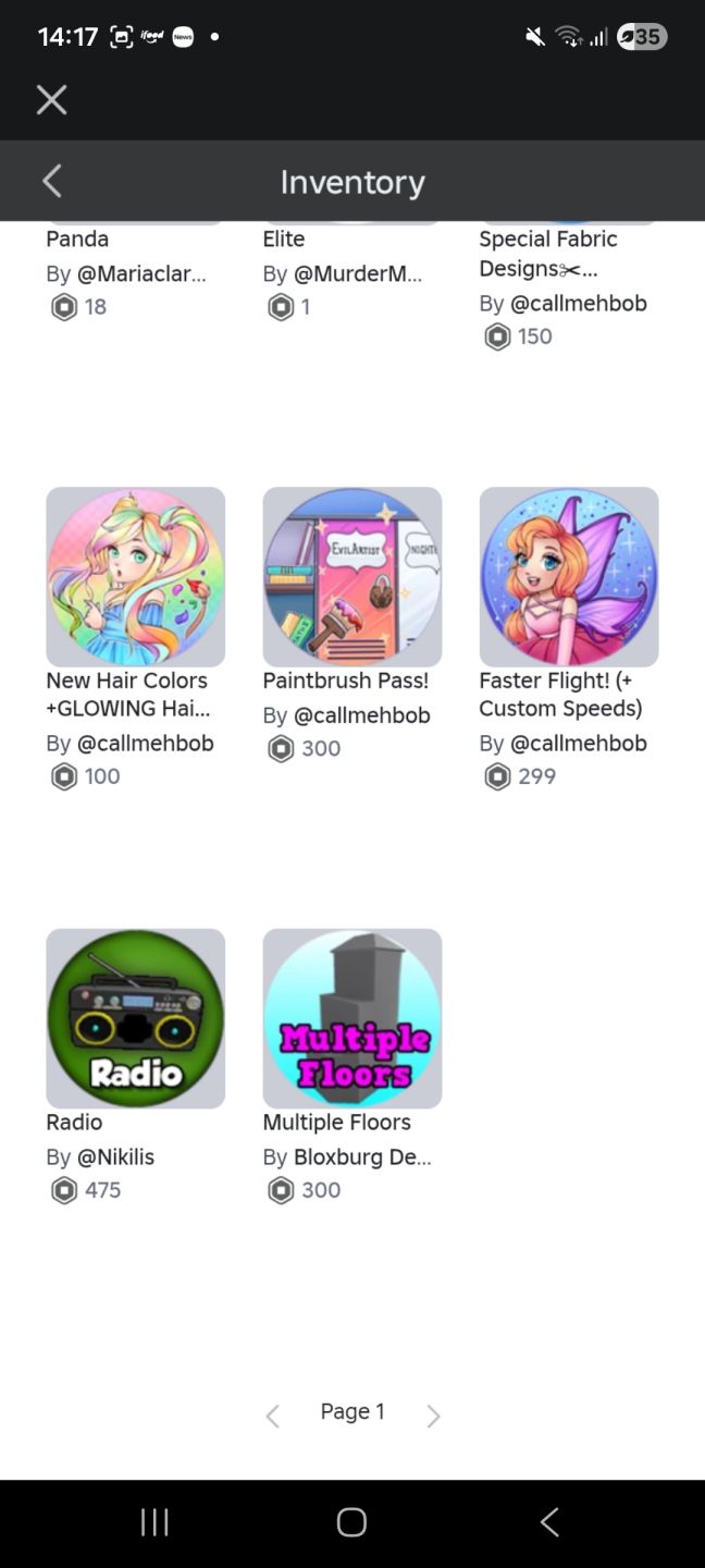 Conta feminina Roblox chat de voz