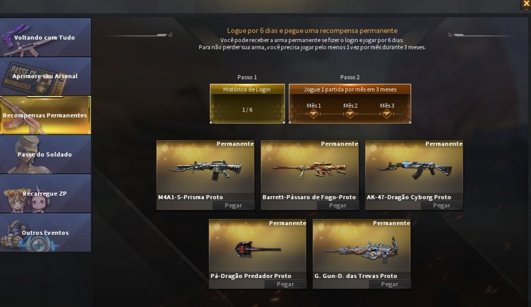 CROSSFIRE CONTAS DE VARIAS PATENTES COM VIPS PROTO