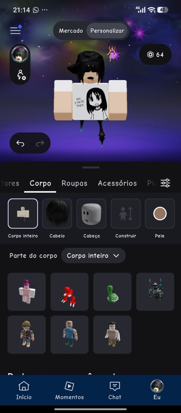 Conta com korblox
