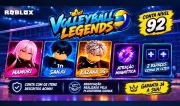 Volleyball Legends Lv. 92 + Fisch Lv. 1000 | Sanju, Mamori e Kazana OG