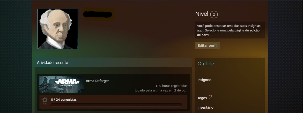 CONTA STEAM COM ARMA REFORGER