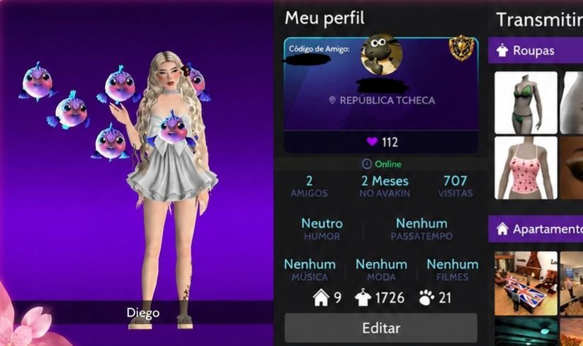 Contas avakin life feminina melhores roupas