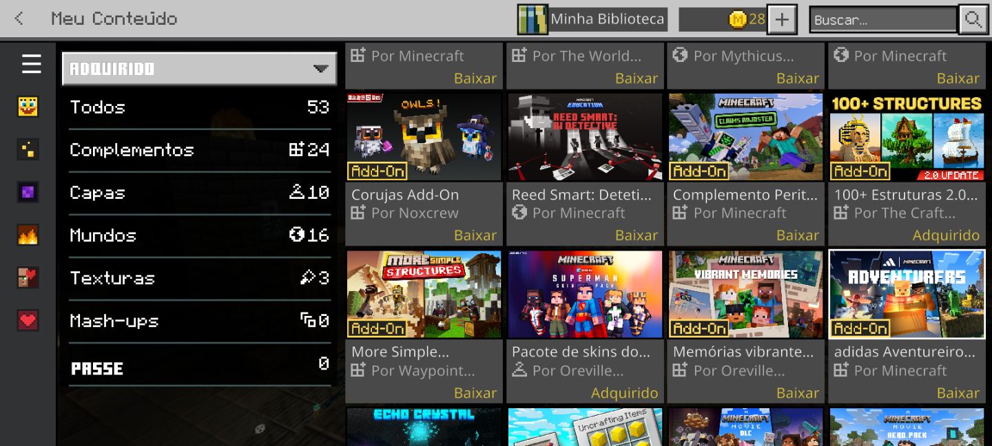 Conta Minecraft