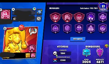 Conta de Brawl Stars com pro pass e 8 brawl pass