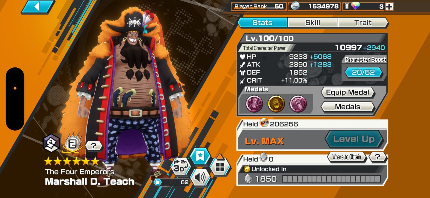 Bandai ID! - Rank 50! 13 Ex, 4 Max, Good Medals, Triple Kaido etc