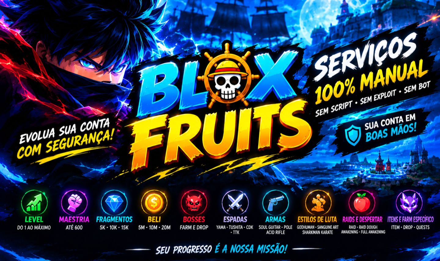 Faço serviços de blox fruits