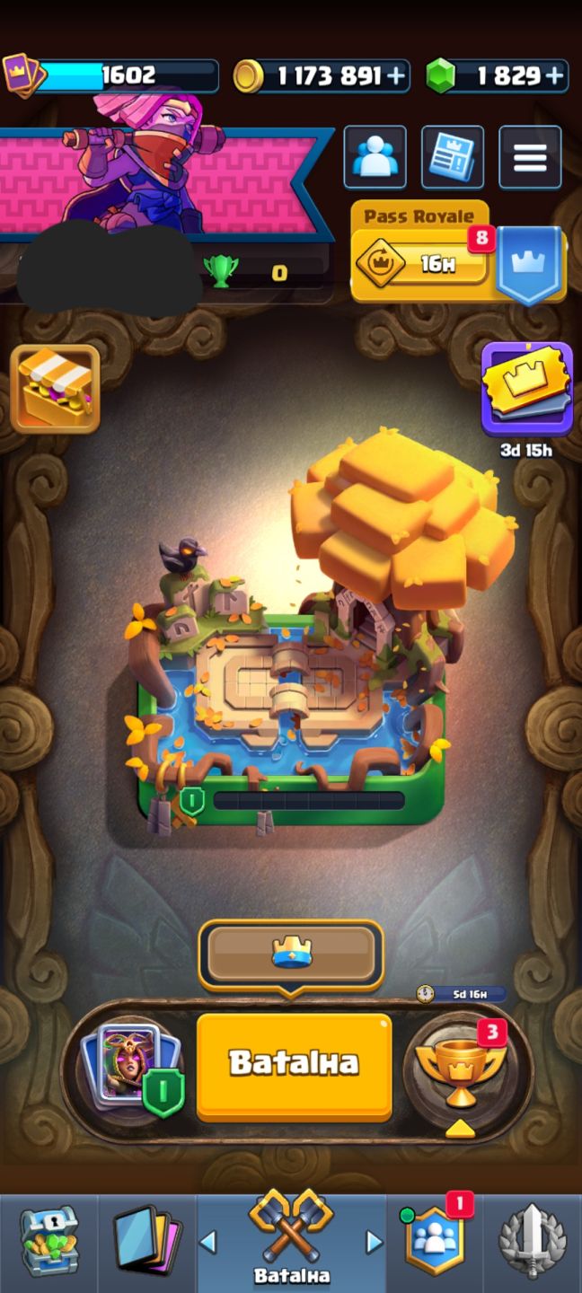 Conta clash royale 10 anos