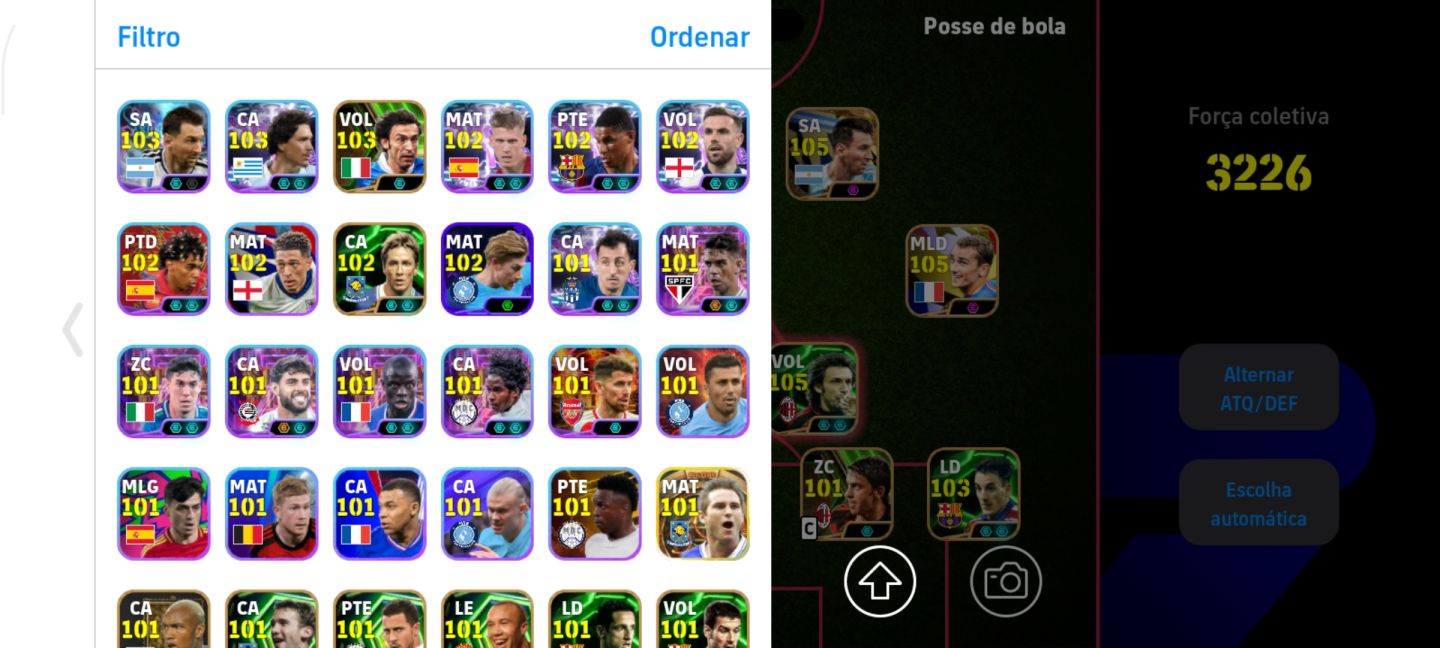 Conta de efootball top para sair rápido
