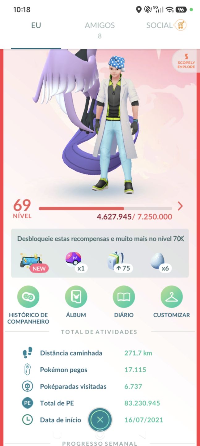 Conta Pokémon Go com muitos pokémons ivs 100%