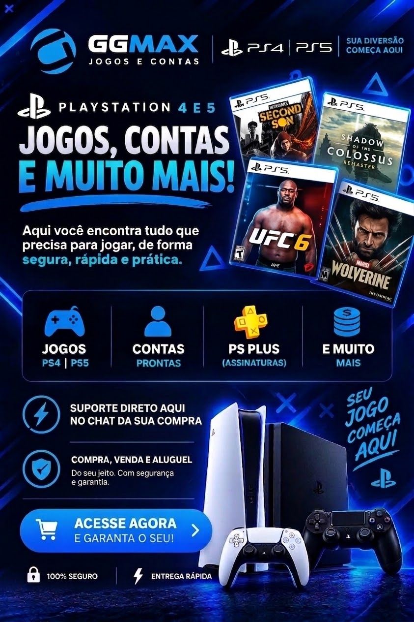 Jogos Ps4/ps5 - Entrega em 2 Minutos 24H-