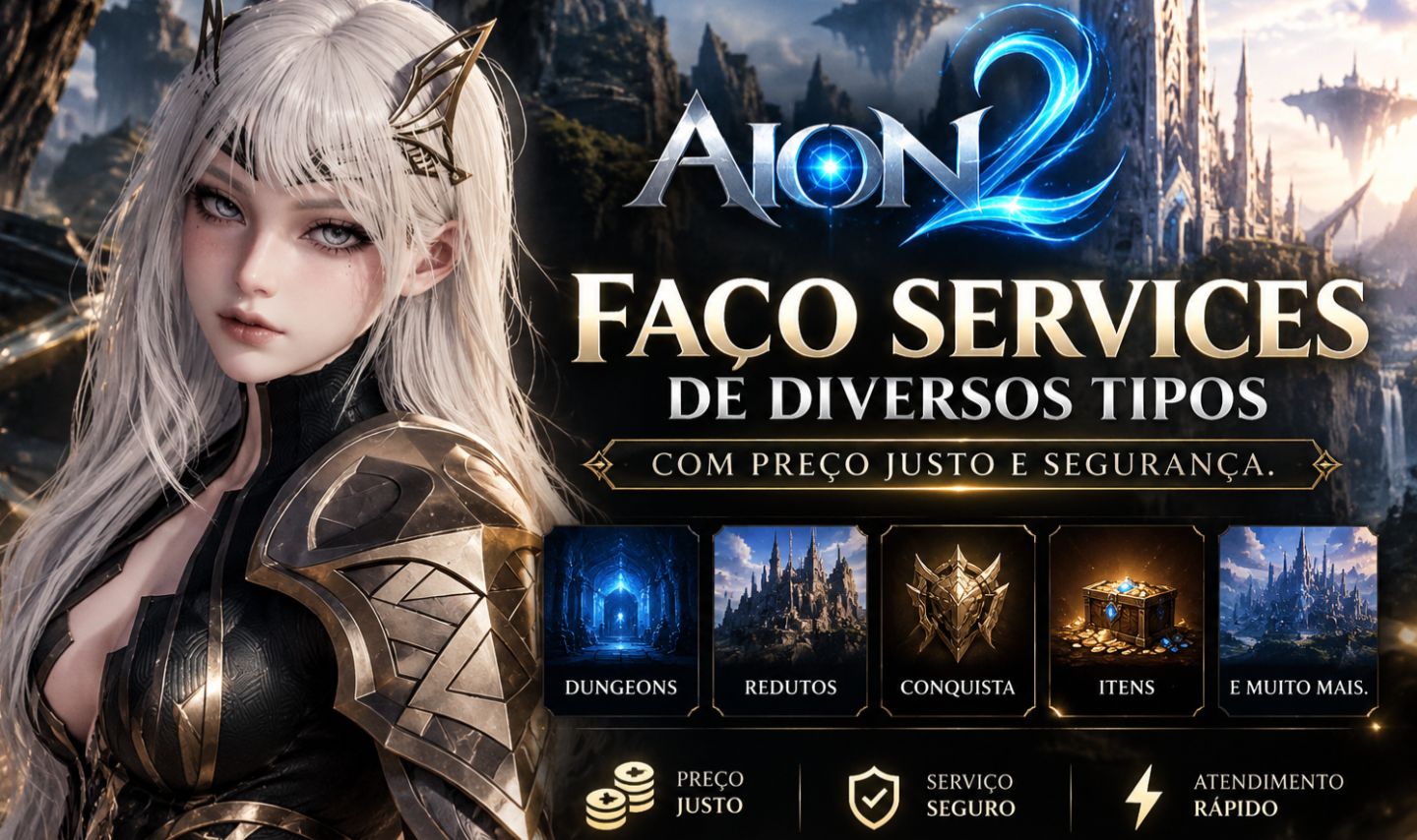 Serviços em Aion 2, Up de GS e Mentoria. (Preço Baixos, Rapidez e Segurança)