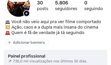 Conta de Instagram Bad Boys | 5,8 Mil Seguidores | Alto Engajamento |