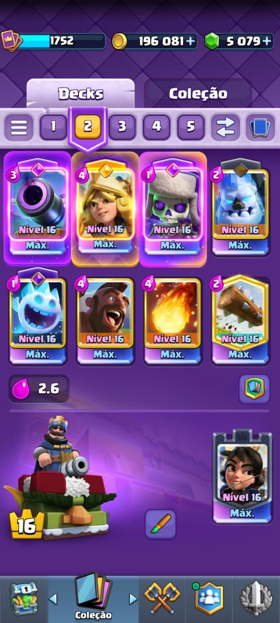 Conta Nível 16 - Clash Royale