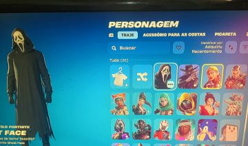 Conta fortnite ghost face+25skin+58+300vb+passe completo+ próx passe