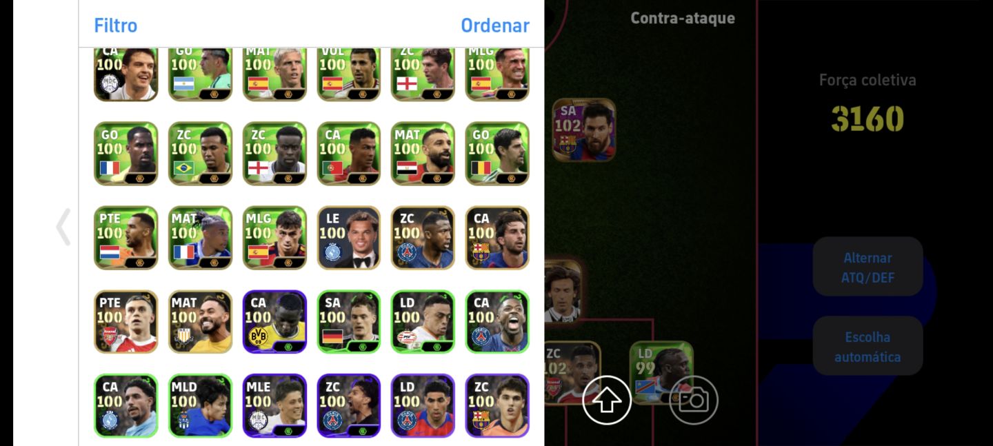 Conta Efootball com Cartas Raras e Especiais!! Chama!!