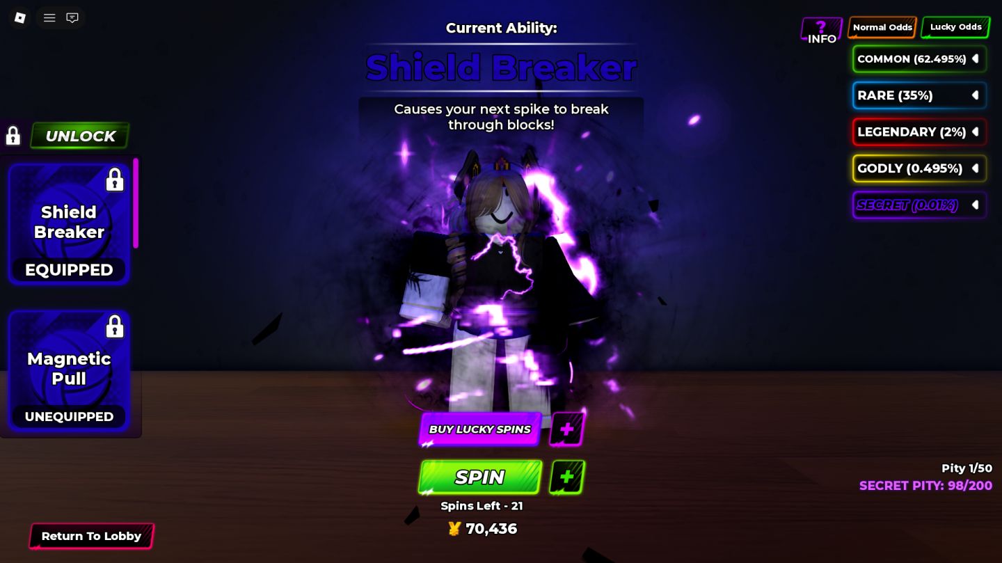 CONTA ANTIGA PARADA DE VOLLEYBALL LEGENDS LVL 200+ COM MAIS DE 6 SECRETS