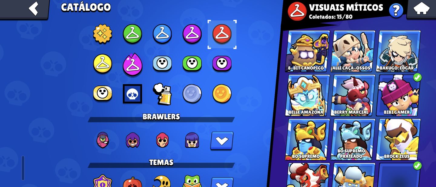 Brawl stars conta antiga todos os brawlers quase full