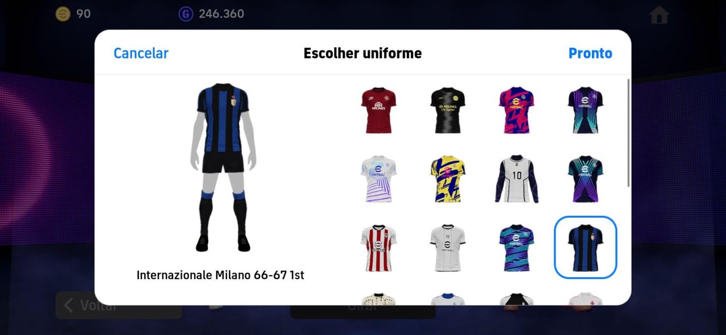 Conta efootbal/pes