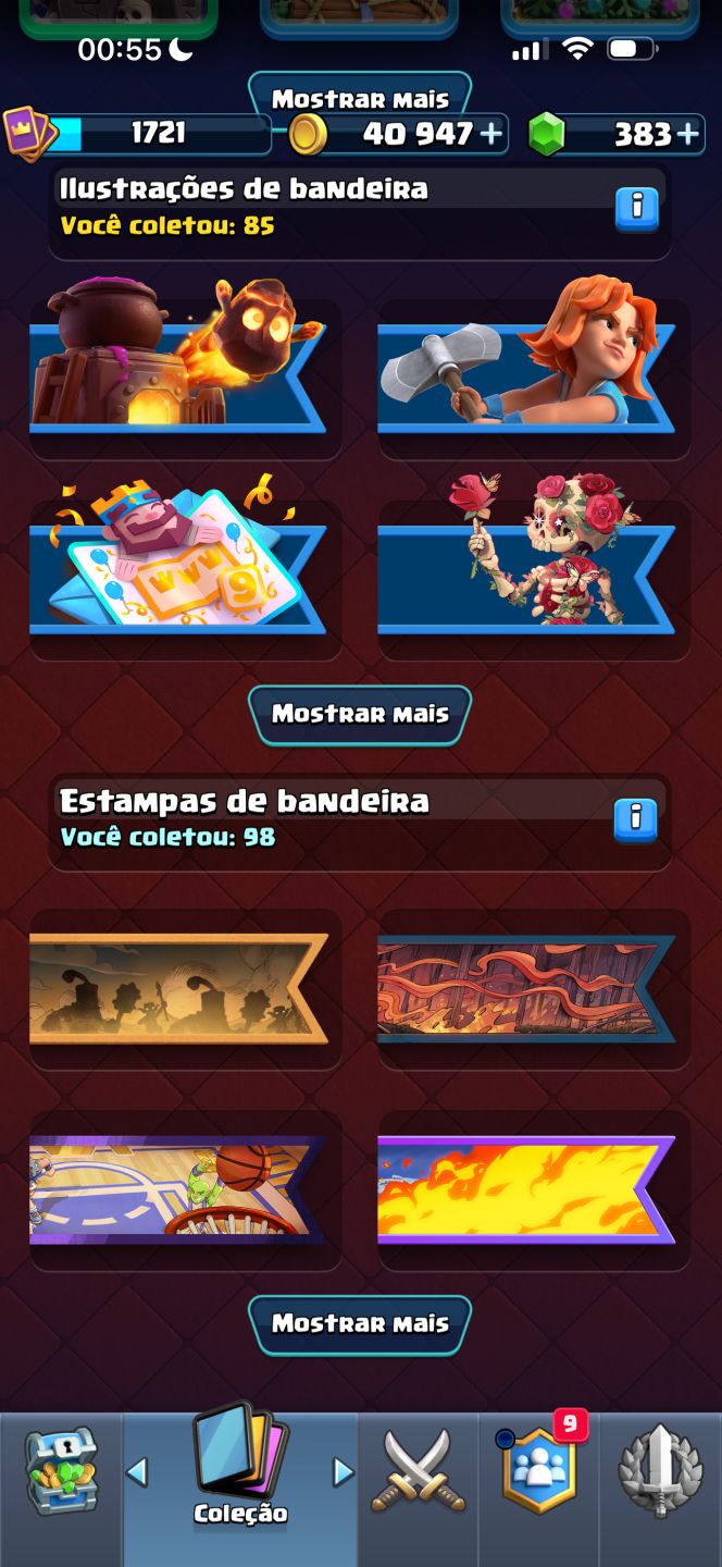 CONTA CLASH ROYALE 4 ANOS 11K DE TROFÉUS ÚNICA DONA