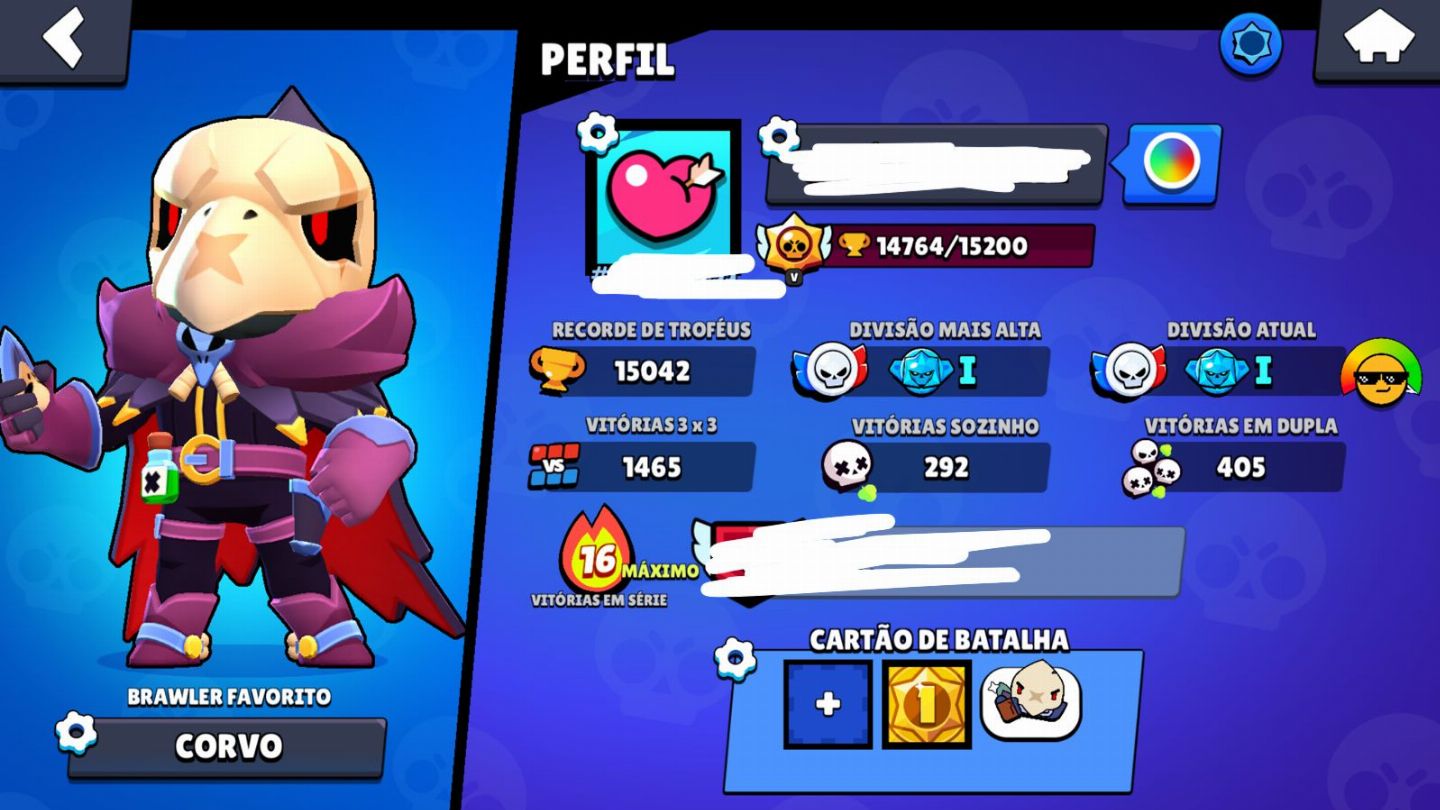 CONTA BRAWL STARS COM 14.700 TROFEUS,4 LENDARIOS, SKIN PRIMEIRO PASSE E MAIS