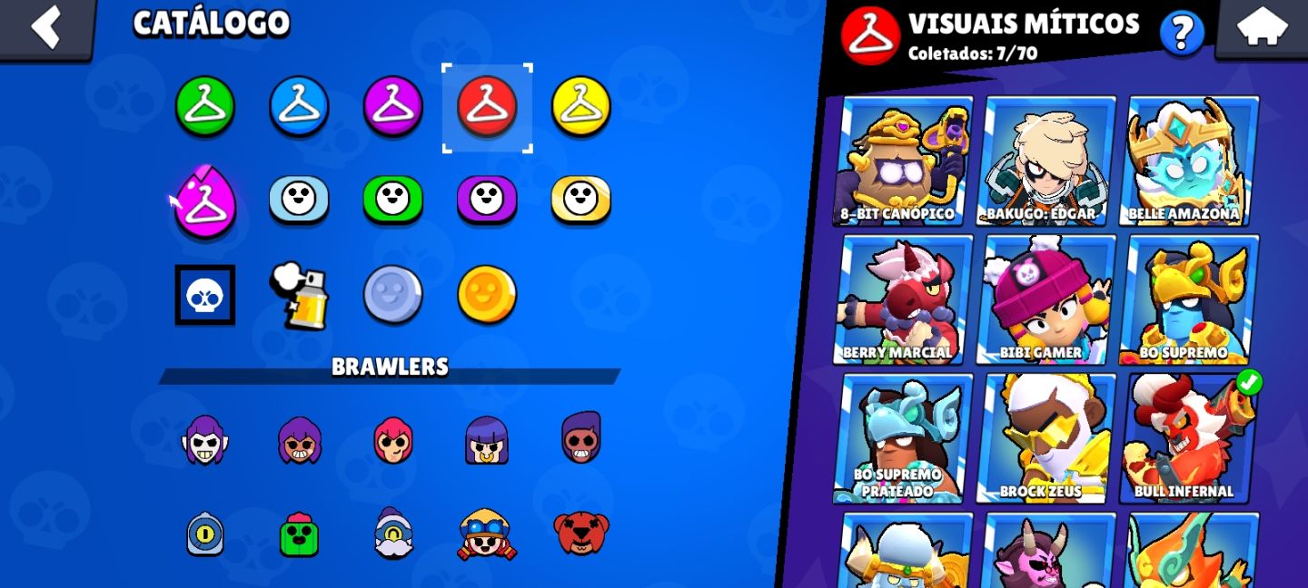 CONTA 91K TROFÉUS | 103/104 BRAWLERS | PRESTÍGIO 52 | FULL SKINS