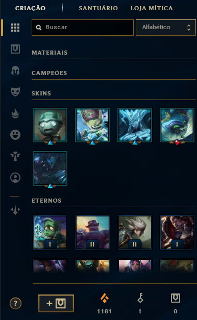 Continha 400+ skins pegou GM nessa season tudo alterável!