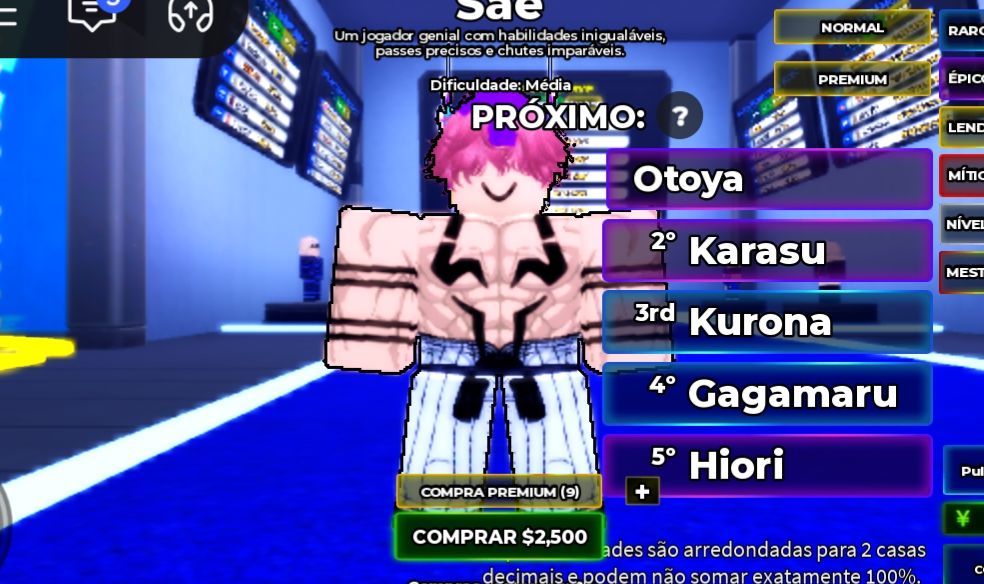 Conta antiga de Roblox gato 10k de robux e bom em BLUE lock