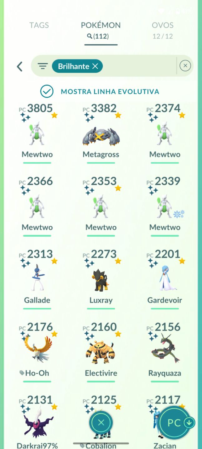Conta pokémon Go nível - 52