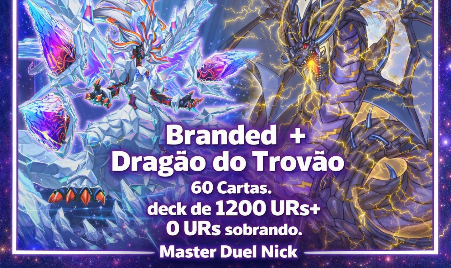 Master Duel Conta Deck Branded + Dragão do Trovão Meta S-52 (Entrega Automática)