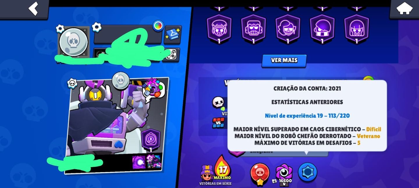 CONTA DE BRAWL STAR COM 39K+ TROFÉUS E MUITAS SKINS
