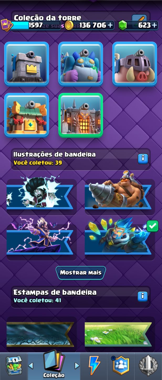 Conta Clash Royale LVL 15 14500 troféus 14 evoluções, 5 herois (NICK GRATIS)