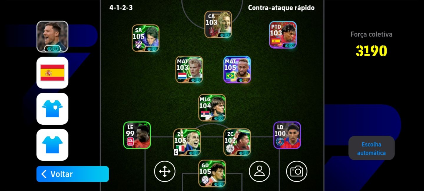 CONTA DE EFOOTEBOLL 1.190 DE FORÇA