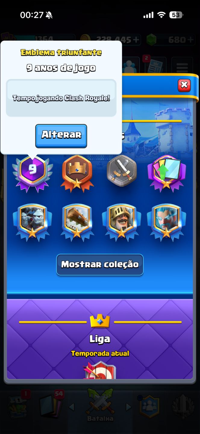 CONTA SUPERCELL ANTIGA | CLASH ROYALE 9 ANOS +CLASH OF CLANS +BRAWL STARS 12K+
