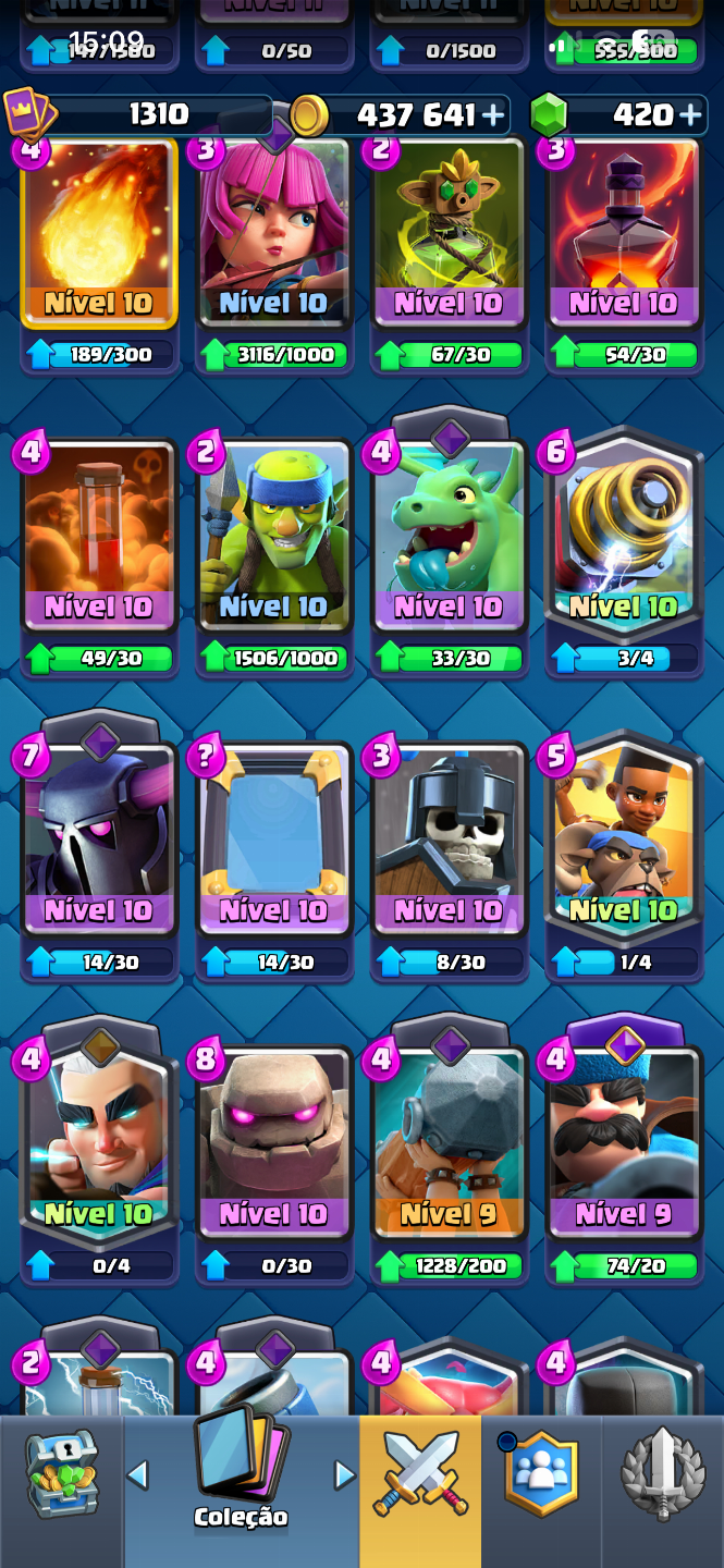 Conta de Clash Royale