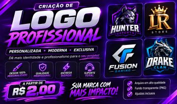 FAÇO SUA LOGO PROFISSIONAL | ENTREGA RÁPIDA