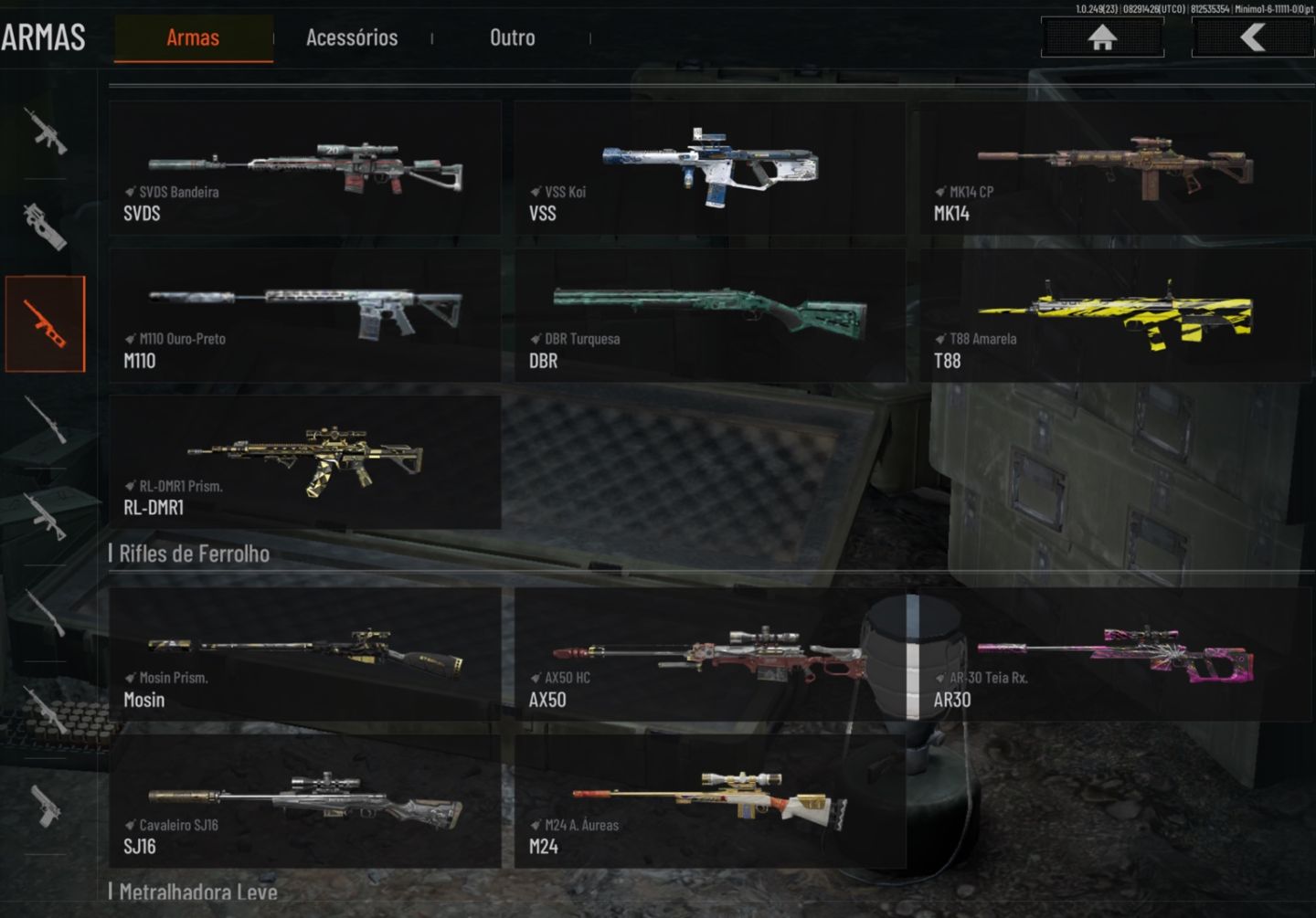 ARENA BREAK MOBILE CONTA A VENDA | 93M KOEN | 153M STORAGE | MUITAS SKINS
