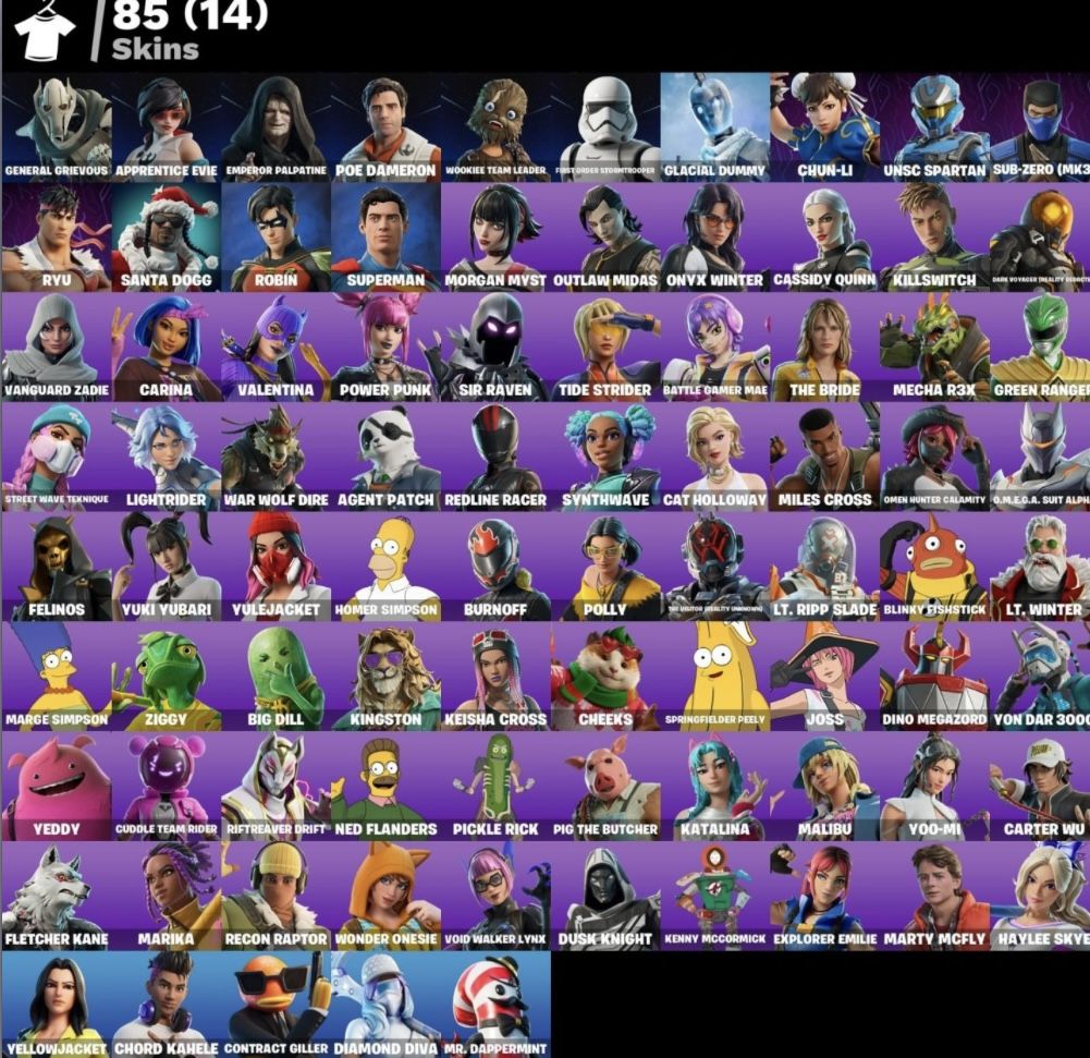 Conta Fortnite | 85 Skins | Chun-Li | conta no precinho