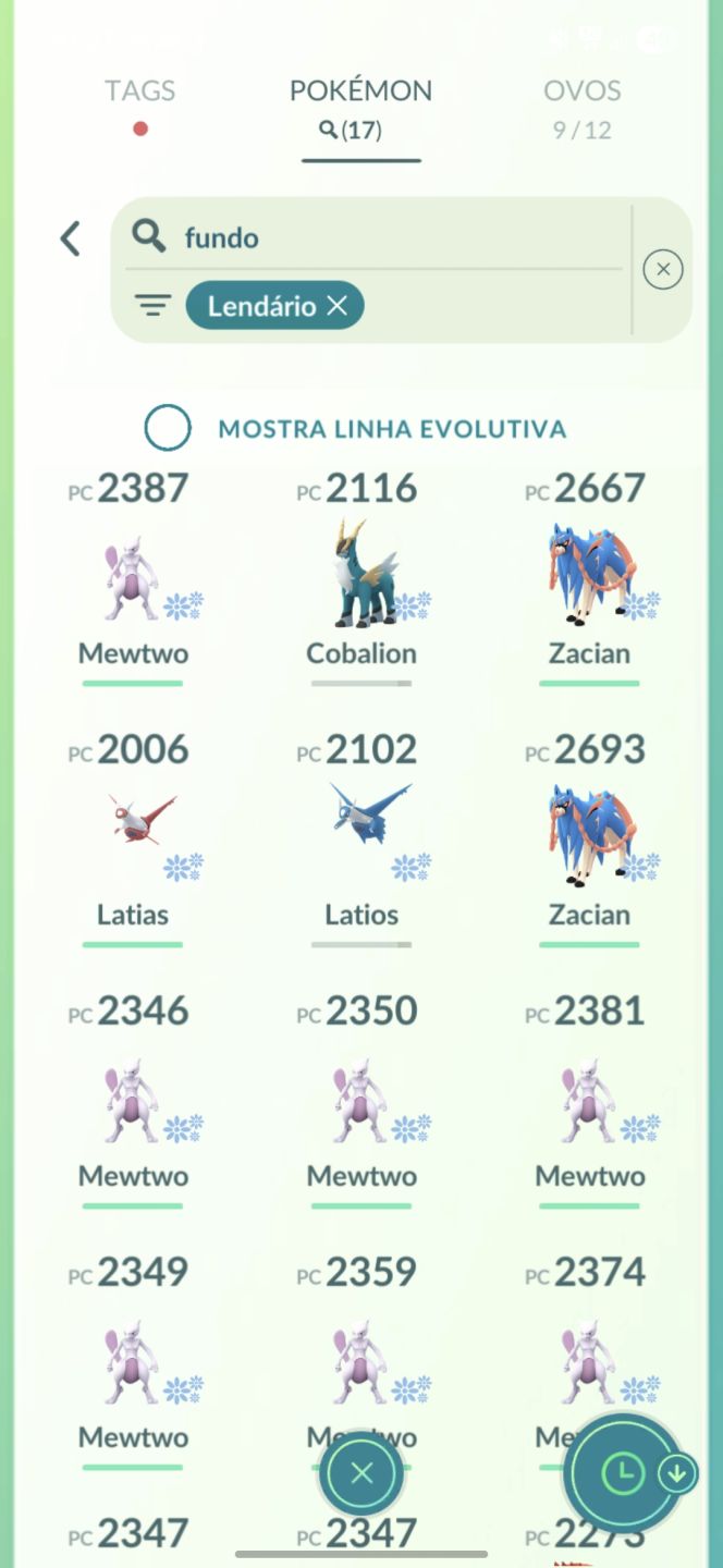 2 lendários shinys + 2 lendários 100% - Pokemon Go
