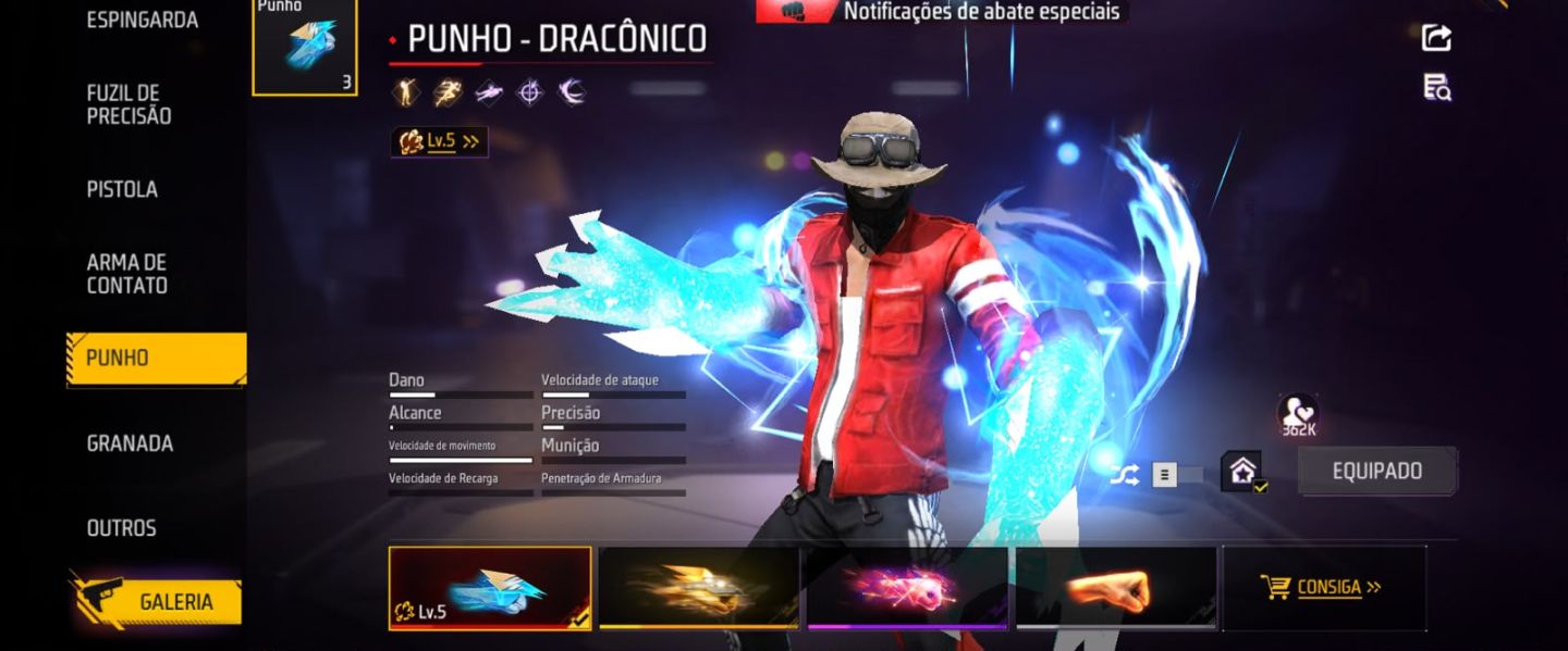 CONTA DE FREE FIRE PRIME 8