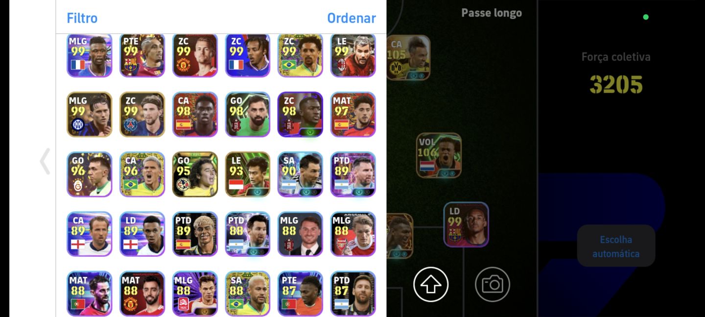 CONTA DE EFOOTBALL COM BONS JOGADORES