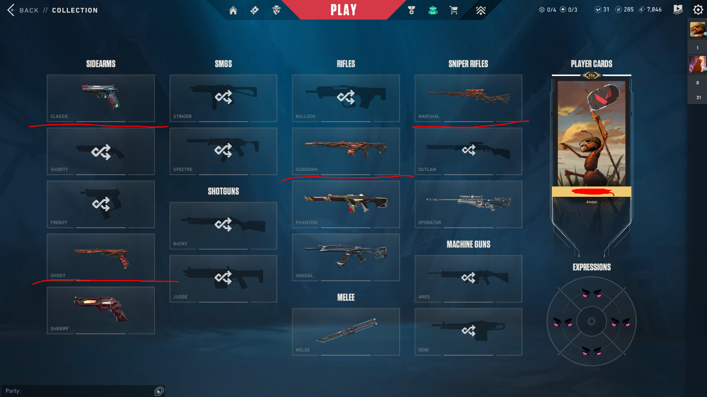 CONTA MAIN VALORANT LOL TFT COM SKINS RARAS