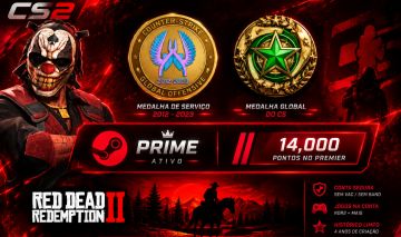 Conta cs2 prime + read dead2