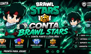 CONTA BRAWL STARS EXCLUSIVA 40K TROFÉUS 77 BRAWLERS
