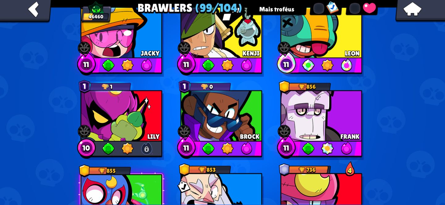 Conta brawstar 46k e conta de clash 13.5k